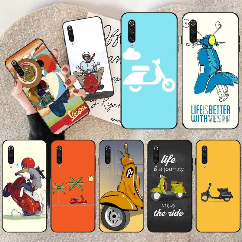 PENGHUWAN Vespa Scooter TPU Soft Silicone Phone Case Cover for Redmi Note 8 8A 7 6 6A 5 5A 4 4X 4A Go Pro Plus Prime | Мобильные