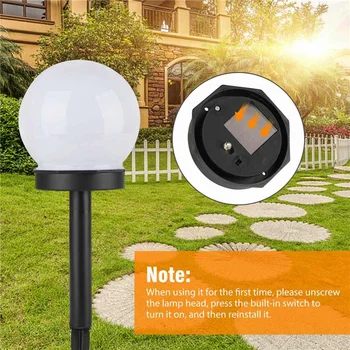 

2PCS Spherical LED Solar Power Sunlight IP55 Waterproof PIR Motion Yard Ball Light Lamp Lawn Road Patio Garden Courtyard Lamp