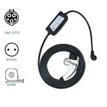 YKS-ESNES портативпортативное зарядное устройство EV типа 1 с штештештештештештештештештештештештештештештештештештештештештештештештештештештепсельной вилки Schukou 16A 19.86Ft