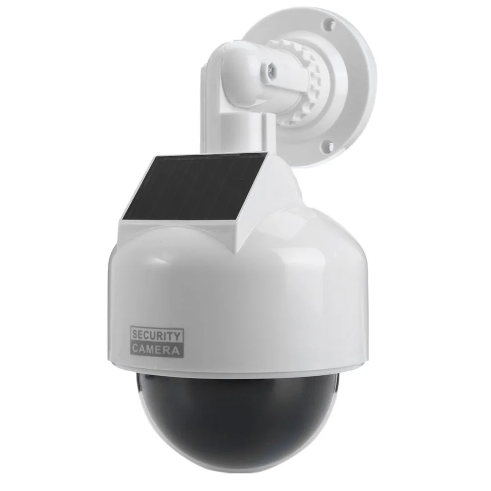 Солнечная мощность поддельные камеры купольная камера водонепроницаемый имитация наблюдения манекен камеры наблюдения s мяч монитор