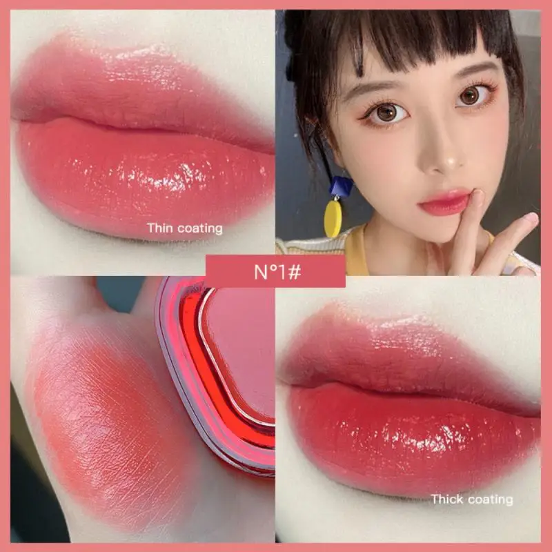 6Color Ice Crystal Lip Balm Lasting Moisturizing Lipstick Waterproof Sweatproof Not Easy To Stain Lipstick Makeup Sexy Red TSLM1
