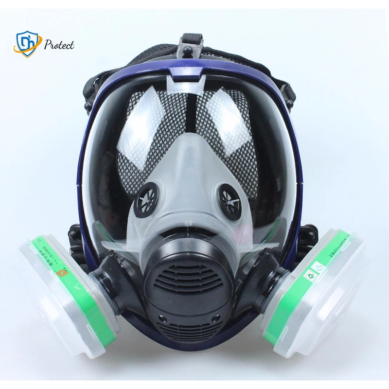 Chemical Mask 6800 7 in 1 Gas Mask Dustproof Respirator Paint Pesticide Spray Silicone Full Face Filters for Laboratory Welding
