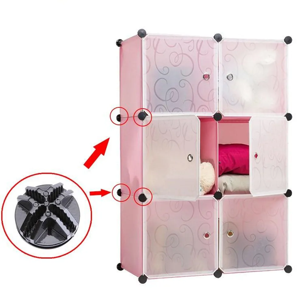 Cube DIY Modular Closet Organizer Clothes Wardrobe Rack Storage Cabinet Shelf US 