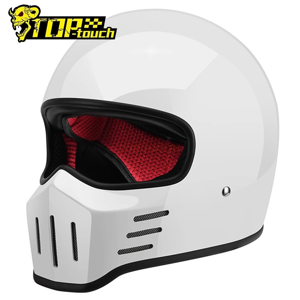 PROD 1005002261763283 AMZ Full Face Casco Moto Vintage Retro Casque
Moto Fiberglass Moto Helmet Racing Riding Motocross Casco Casque Men
Summer DOT