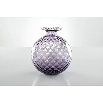 

Venini vase Ballotton monofiore XL Indigo wire bright red