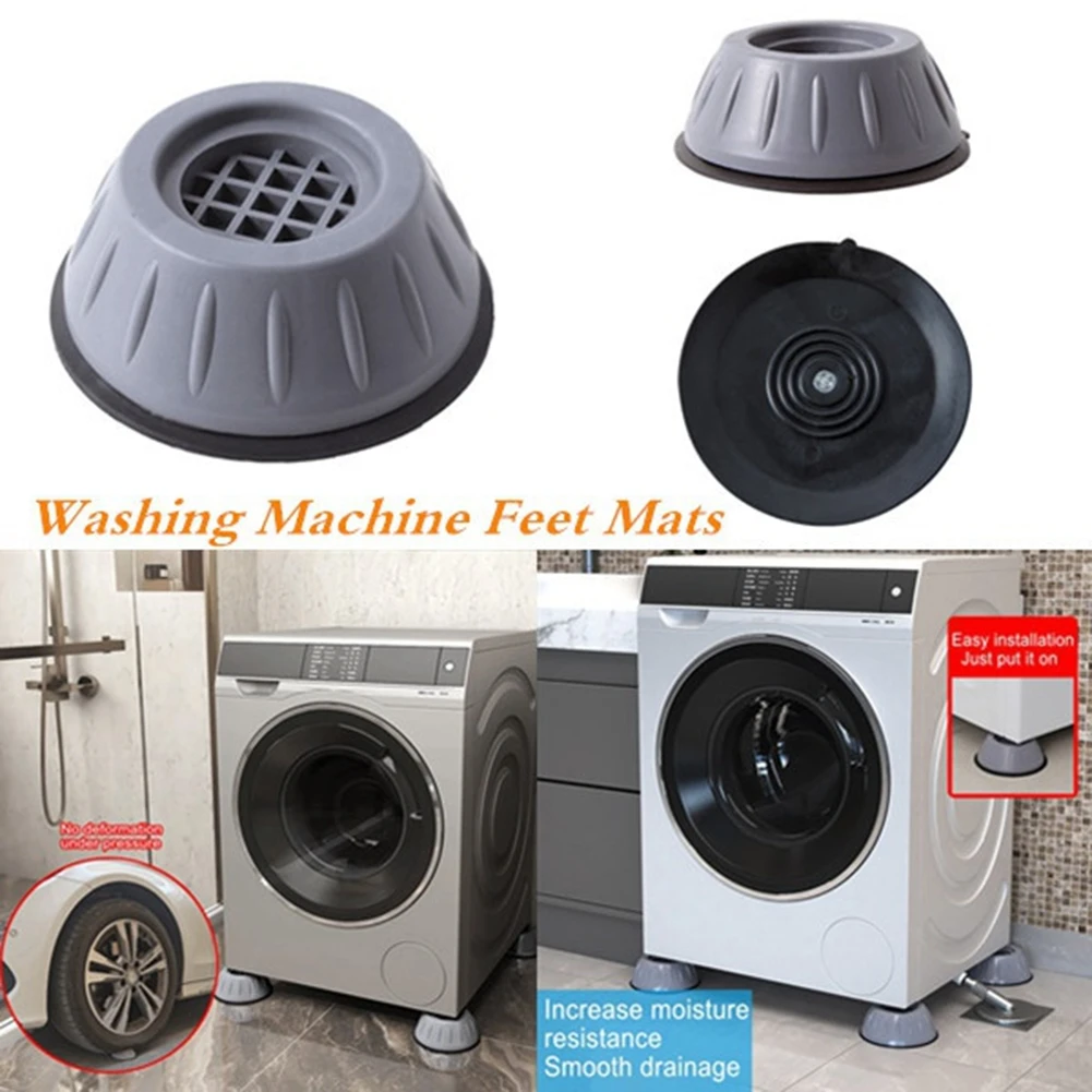 White Rivenbert 4 Anti Vibration Pads for Washing Machine Dishwasher White Rivenbert 4 Anti Vibration Pads for Washing Machine Dishwasher