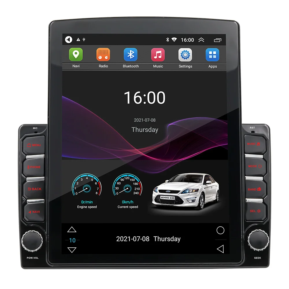 Автомобильный GPS-радиоприемник Android 10 1 2 DIN 9 7 дюймовый мультимедийный плеер