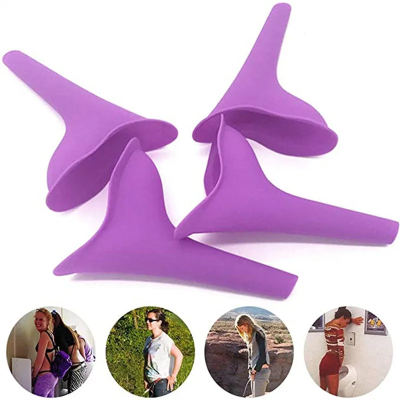 Portable Female Urinal Soft Silicone Urination Device Stand Up Field Emergency Outdoor Travel Camping