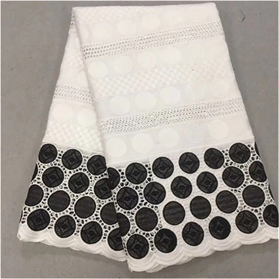 Африканское парчовое Ткань Белая швейцарская вуаль кружевная ткань из Дубая Африканское сухое кружево высокое качество кружева 5 ярдов/партия