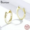 bamoer Tiny Hoop Earrings for Women Gold Color 925 Sterling Silver Small Ear Hoops Female Jewelry Fashion Bijoux Brincos SCE808 ► Photo 3/6