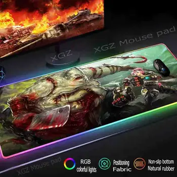 

XGZ Anime Custom Large RGB Gaming Mouse Pad Exquisite Black Lock-edge Computer Desk Speed Rubber Non-slip Xxl