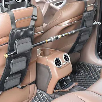 

2 Pcs Oxford Cloth Tools Vehicle Backseat Holder Universal Outdoor Fishing Rod Carrier Waterproof With Buckle Wear Resistant