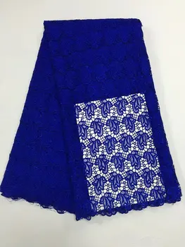 

royal blue High Quality African Guipure Cord Lace Fabric ,Nigeria soluble Water Lace For dress Wedding 5yd/lot PL20392