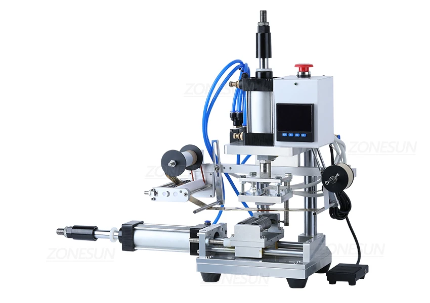 Máquina de estampado en caliente cilíndrica neumática ZONESUN