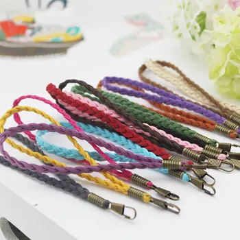 

Fashion Braided Handbag Strap DIY Purse Replacement Wrist Bag Strap Wallet Bags Belt Woven Handbag Handles Bag Accessories