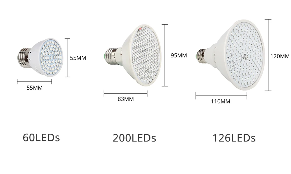 Полный спектр E27 Светодиодный светильник для выращивания растений комнатный гидропонный светильник для роста SMD 3528 фитолампа красный синий светодиодный светильник для роста растений