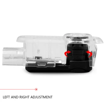 

2pcs Car LED Door Welcome lights Car Laser Projector for Audi a3 a4 a5 a6 s4 s5 s6 s7 q3 q5 q7 c5 c6 b6 b8 8p 8v Car Accessories