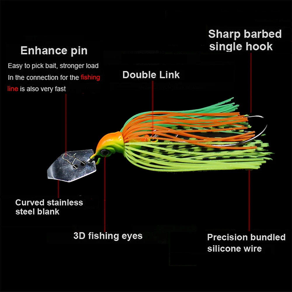 JonStar 13G/16G/19G spinner bait fishing lure Buzzbait chatter