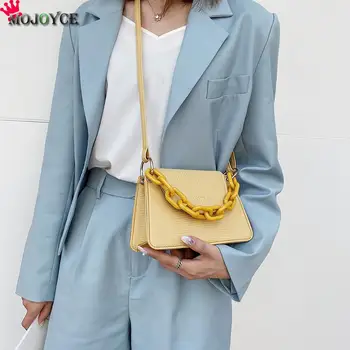 

Fashion Exquisite Shopping Bag Retro Casual Women Totes Shoulder Bags Female Leather Solid Color Chain Handbag