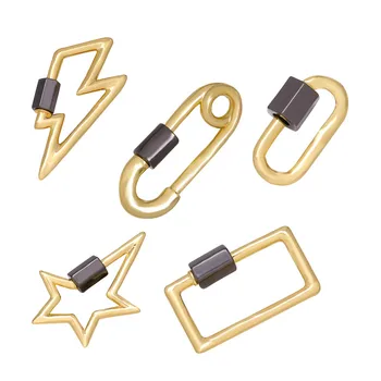 

Exquisite Various shapes Design Spiral Clasps Pendants Necklaces Hand Made Making High Grade Copper Jewelry Accessories