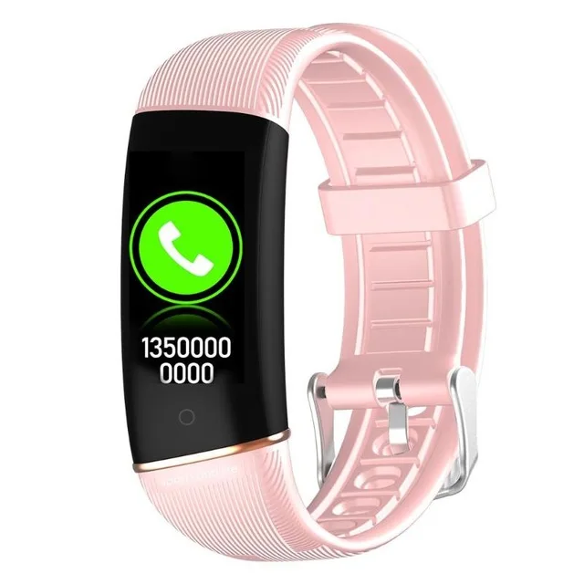 E98 Smart Bracelet Men Women Fitness Track Heart Rate Monitor Smart Watch Blood Pressure Watch IP67 Waterproof Sport smart band - Цвет: Pink