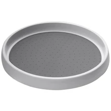

Kitchen Condiment Round 360 Degrees Rotating Storage Tray Convenient Spice Snack Rack Non-slip Home Cosmetics Organizer NEW