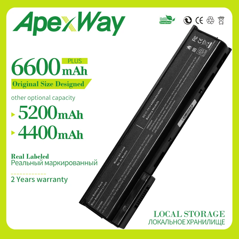 ApexWay 6 CELL 11 1 V Аккумулятор для ноутбука HP ProBook 650 CA06 640 645 655 G1 G0 CA09 CA06XL Φ|Аккумуляторы