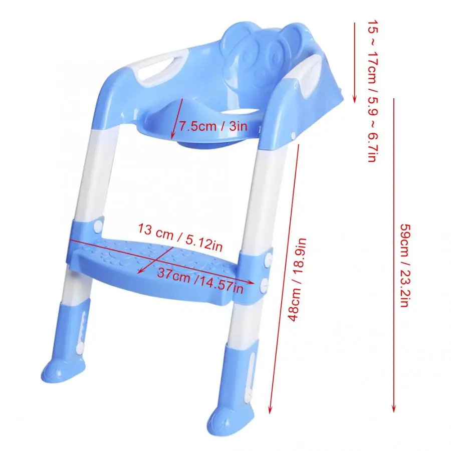 2 Colors Baby Potty Training Seat Children's Potty Baby Toilet Seat With Adjustable Ladder Infant Toilet Training Folding Seat