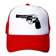 Взрослая унисекс триггер предупреждения пистолеты Дальнобойщик бейсбольная бейсболка с сеточкой и регулируемым ремешком шляпа
