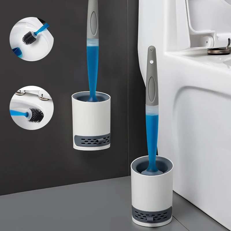 Ergonomic Toilet Brush and Holder