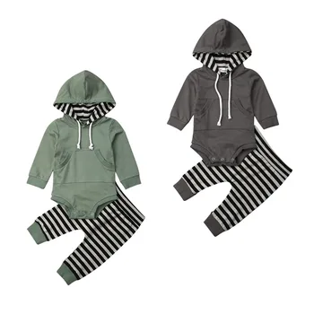 

Autumn Winter Baby Suits 6M-24M Infant Toddler Baby Boy Girl Clothes Tracksuit Hooded Sweatshirt Pants Outfits New born Clothing