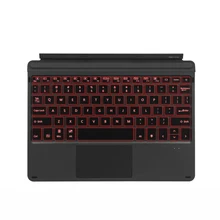 B.O.W  Bluetooth wireless Keyboard for Microsoft Surface go7, 750 Rechargeable battery+ 7 colors backlit+ Trackpad+ Thin design