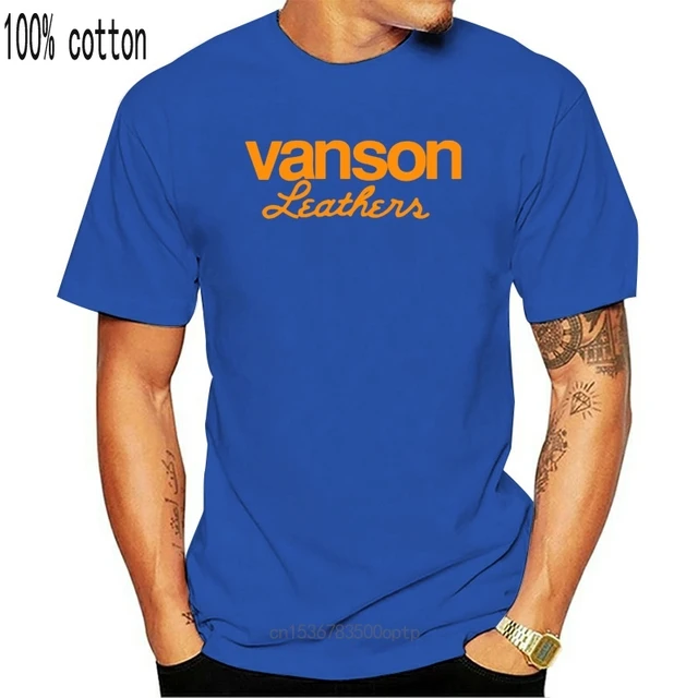 Men T shirt Fashion Vanson Leather 