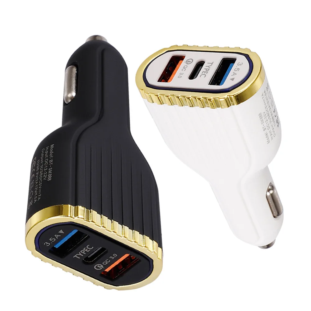 Автомобильное зарядное устройство Bakeey Quick Charge Dual usb type-C PD для Iphone 8 Xiaomi mi9 huawei P30 Pro QC3.0 5A Fast PD для смартфона