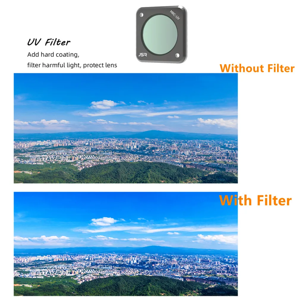 Description Picture 3 of itemGlass UV CPL Star Night Macro 10X Lens Filter Protector Cap Close up for DJI Action 2 Camera Action2