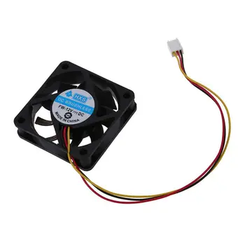 

60mm x 60mm x 15mm 3 Pins Cooling Fan w Metal Finger Guards