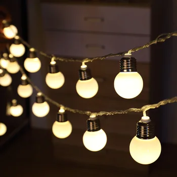 

New Holiday string battery Light LED Lighting Lamp Bulb Wedding Christmas decoration fairy garden for room bedroom indoor