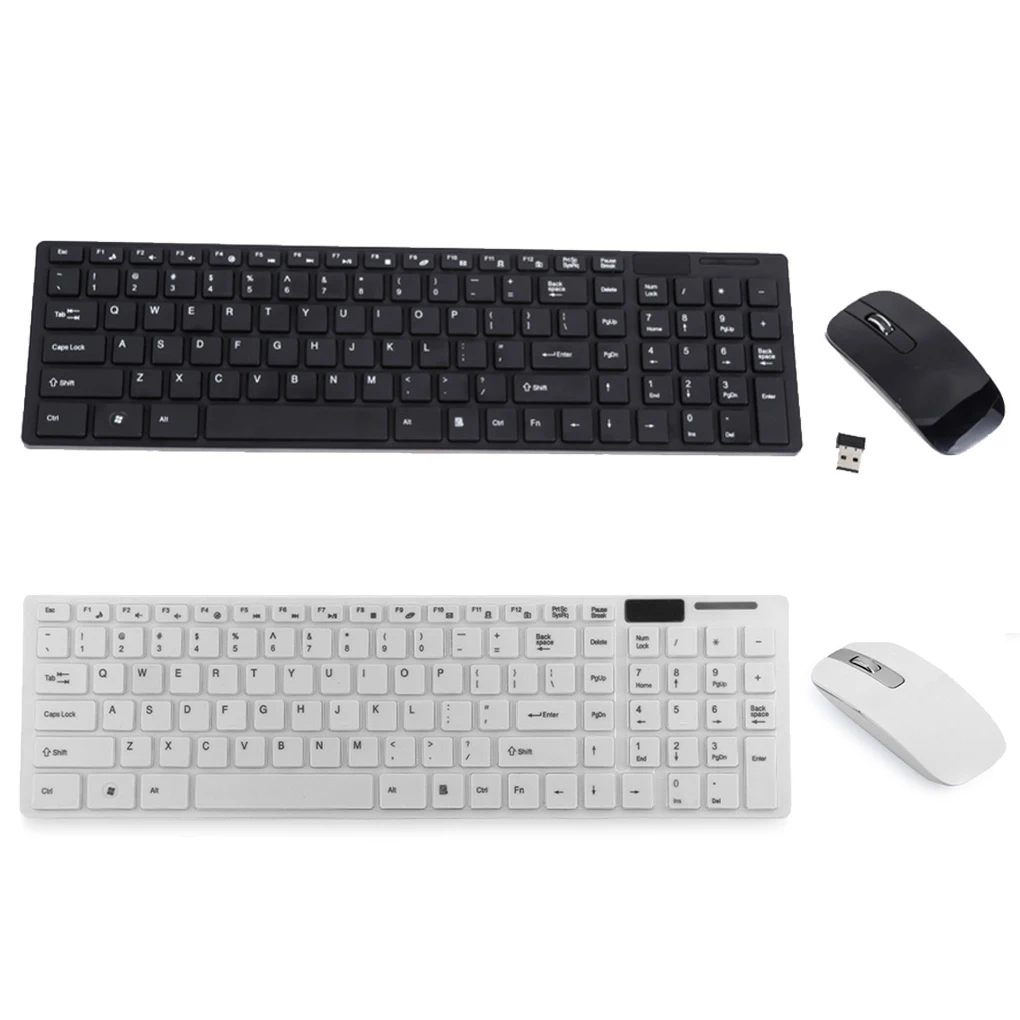 

Universal Office Home Wireless Keyboard Mouse Set Ultra Slim 2.4G Wireless Keyboard with Mouse Portable Keypad Mice for PC TV