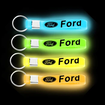 

Silicone Emblem Logo Car Keychain Key Ring For Fords Focus 2 3 1 MK2 MK3 MK1 Fusion Auto gadget Car Accessories Automotive goods