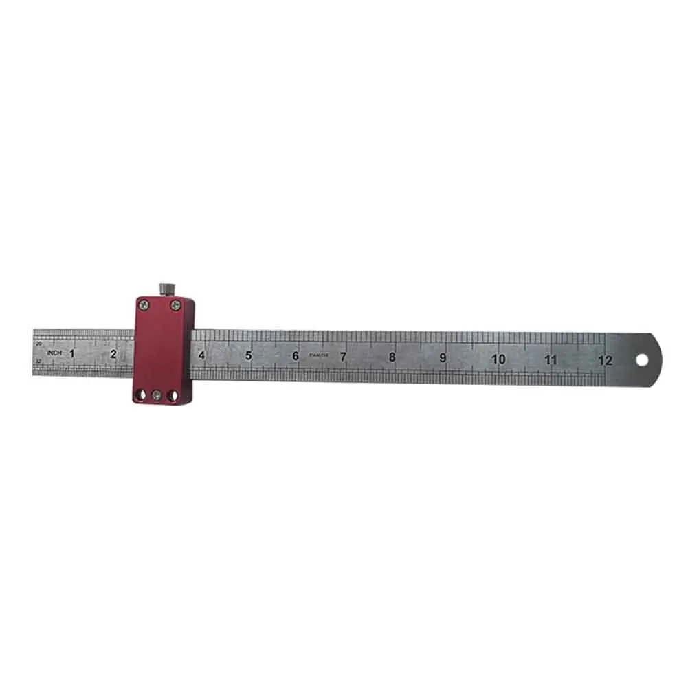 300 мм столярная линейка Метрическая дюймовая DIY нержавеющая сталь деревообрабатывающий инструмент для позиционирования Т-образного инструмента для рисования маркировочный прибор точный
