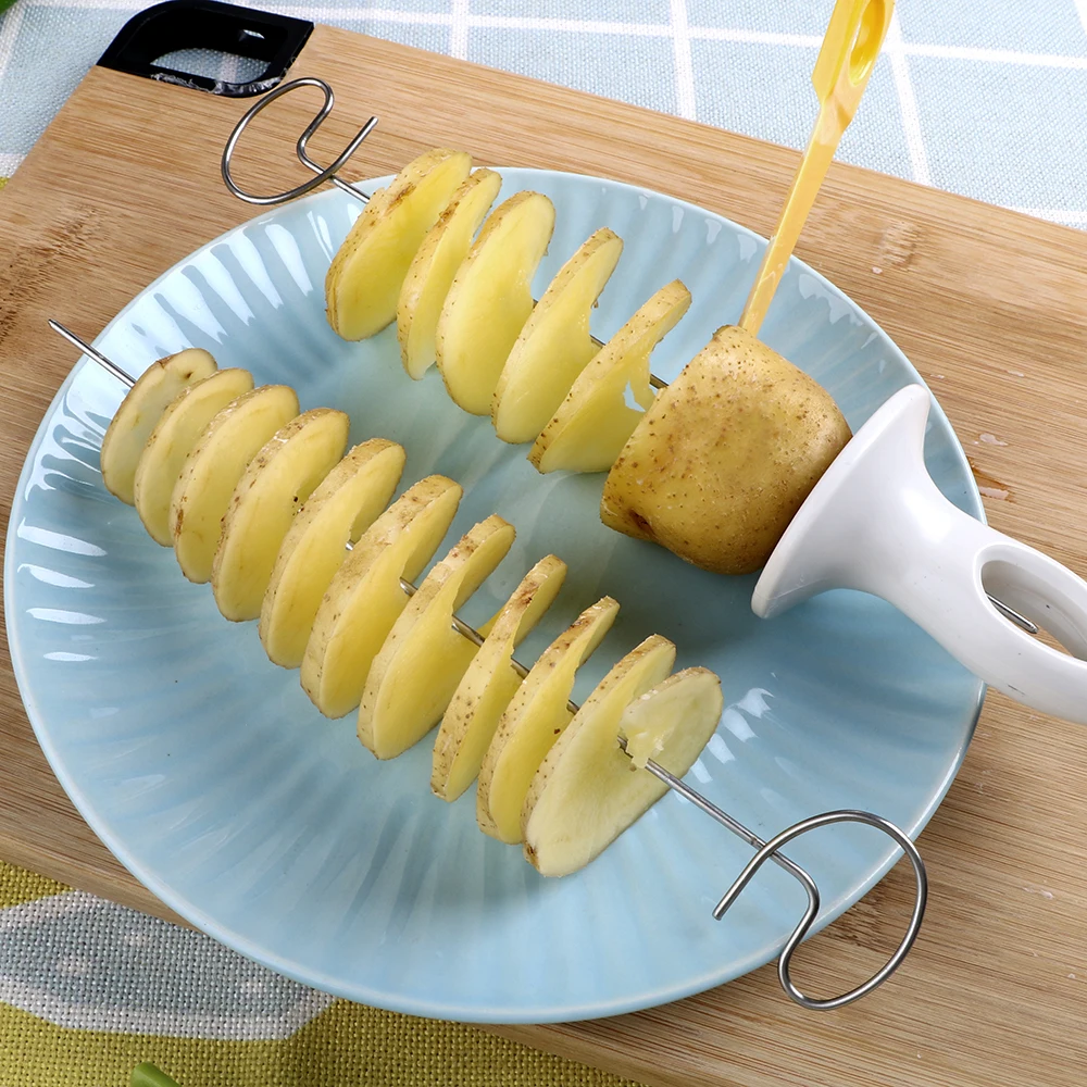 

Potato Spiral Cutter Twisted Tornado Rotato Potato Slicer Cutter DIY Manual Kitchen Tools Cooking Tools Kitchen Gadget