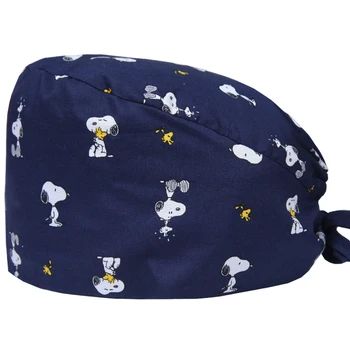 

Nurse Surgical Caps Women Men Medical Hat Scrubs Cap Printing Funny Gorro Quirofano Mujer Cuffia Chirurgica Cotton