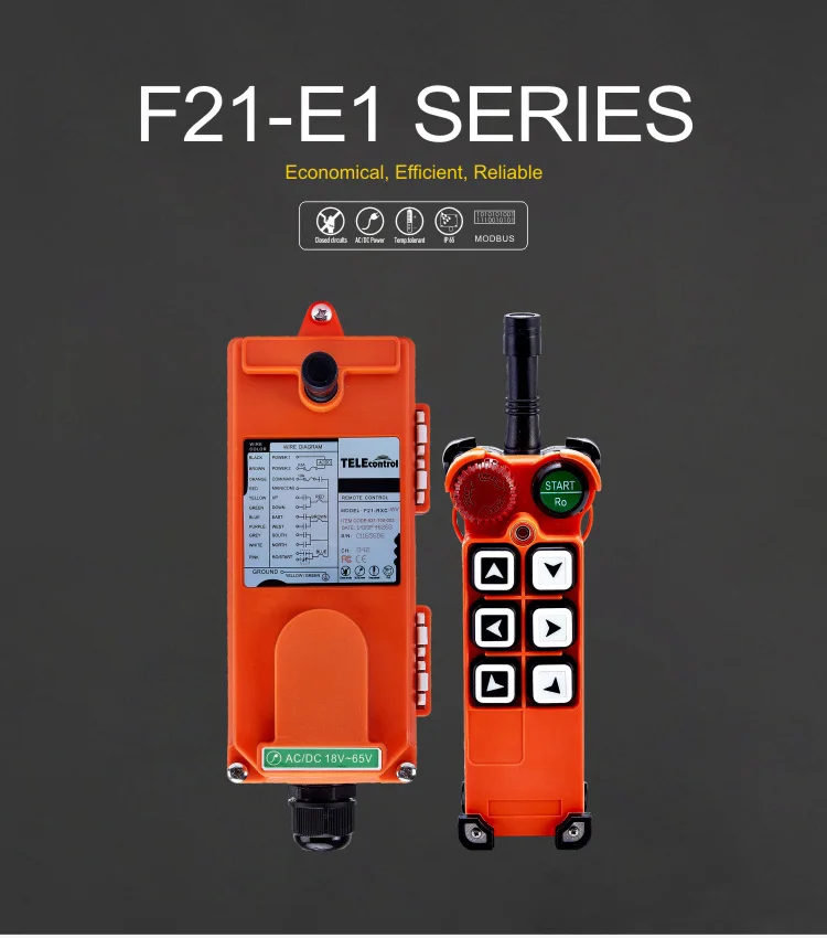 F21-E1 UTING промышленные радиопульты дистанционного управления 12 в 24 в 36 в 48 в 220 В 380 в 440 В для подъемного крана
