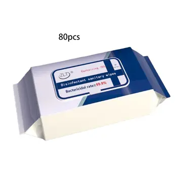 

80 Sheets Flip Top Alcohol Wipes Hand Skin Toys Sanitizing Disinfecting Pads