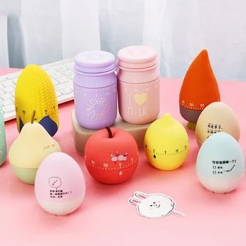 

Mechanical Timer Cute Fruit Vegetable Scale Timer Kitchen Accessories Dining Bar Home Decoration Kitchen Timers Mechanical Timer