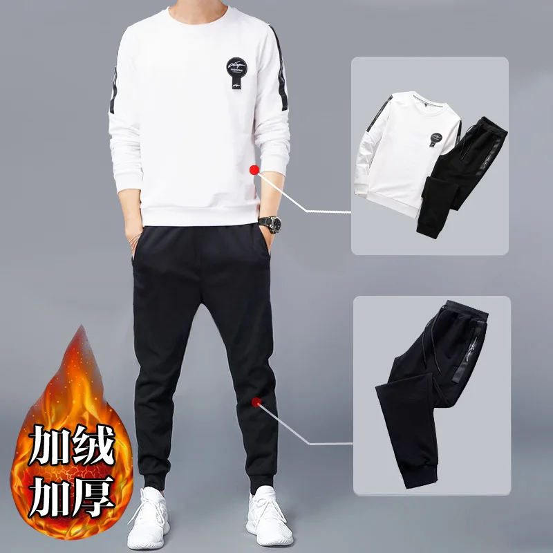 2020 New Fashion Spring Autumn Casual Sports Sweater Suit Men s Long sleeved Set Men s 2