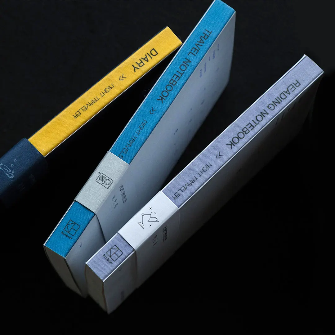 4 цвета Xiaomi Mijia ночных ходунков серии записная книжка для авторской яркой серебряной передней линии может 1809 плоское письмо светящаяся задняя часть