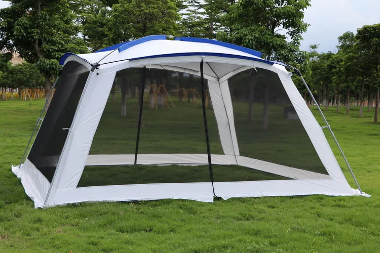 4 5 6 Person Outdoor Pergola Tent Portable Beach Camping Self Driving Bbq  Car Canopy Team Party Family Tarp Outdoor Awning Tent - Sun Shelter -  AliExpress