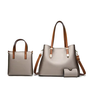 

2020 new big bag Korean version of the female bag trend mother and child bag three-piece messenger bag female handbag