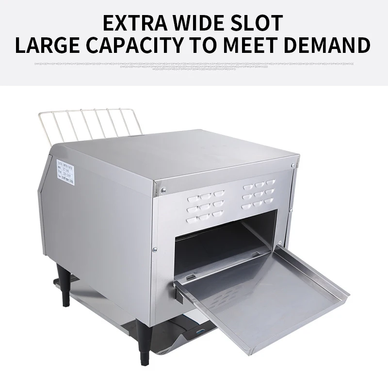 220V chain type toaster for hotel toaster 2050W crawler type automatic toaster with stainless steel body 3